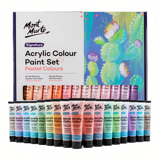 Mont Marte Acrylfarben Set Pastell- 18x36ml in Tuben