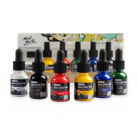 Mont Marte Premium Acryl Ink Set – 6 / 12 Farben