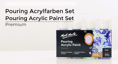 Mont Marte Pouring Set - Ethereal - 4x60ml in Flaschen